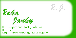 reka janky business card